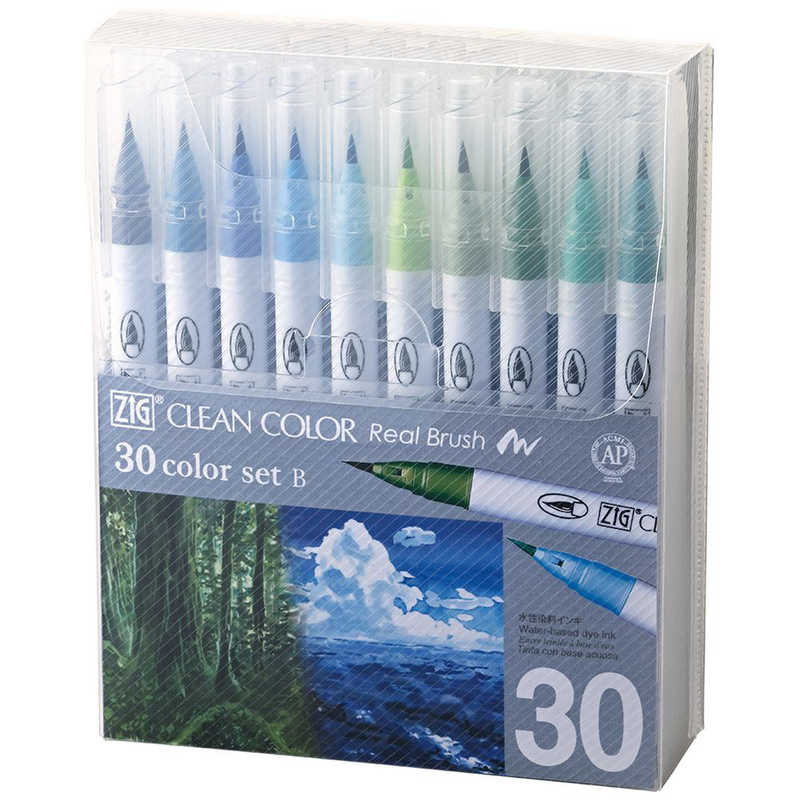 呉竹　ZIG クリーンカラーリアルブラッシュ 30色セットB　RB6000AT30VB 5,336円