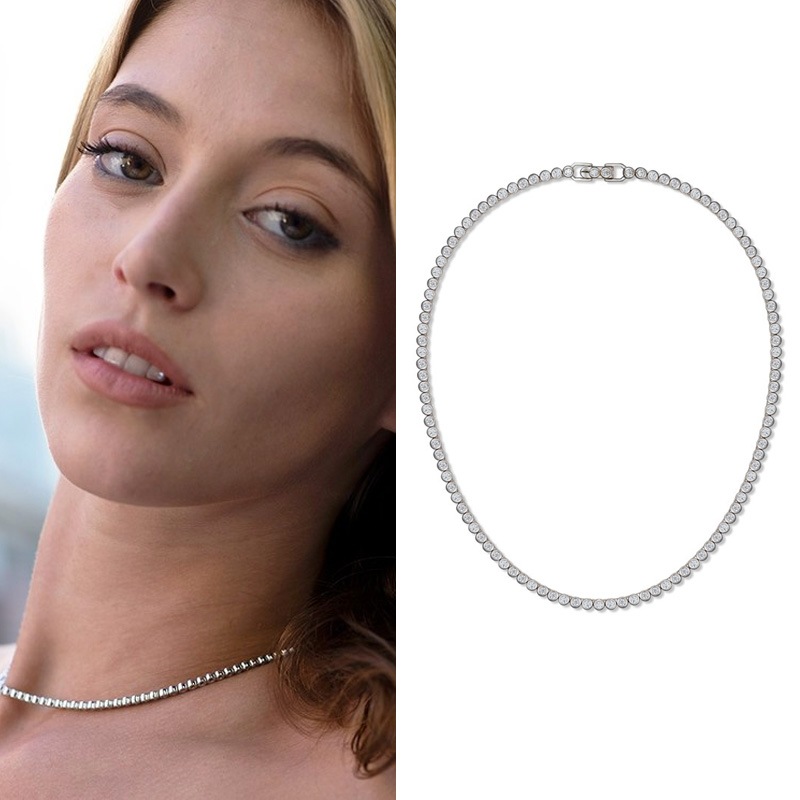 [韓国ジュエリー] ベラ ラウンド テニス ネックレス 韓国ファッション 人気ジュエリー