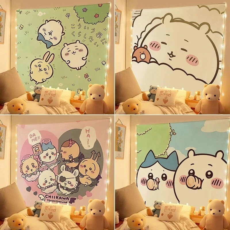 【10点セット】ちいかわ Chiikawa かわいい背景の布寝室寮ベッドサイドの飾り絵 韓国ファッション 記念日プレゼント 31,047円