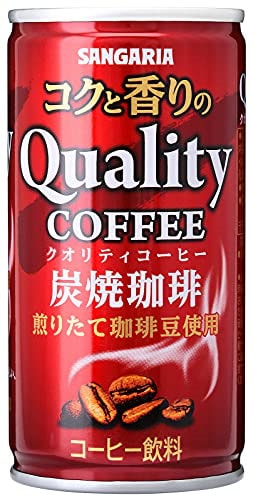 他サイト： サンガリア コクと香りのクオリティコーヒー 炭焼 185g ×30本の商品画像