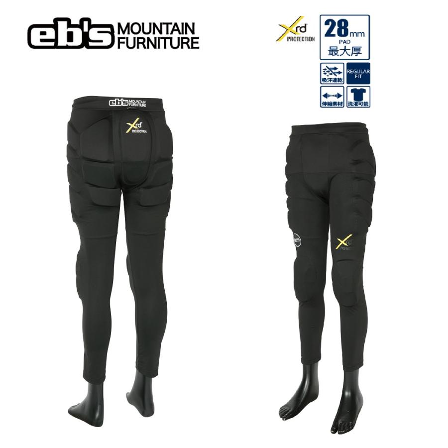 新品未使用 24-25 eb s Protector Bottoms HIP DEFENDER LONG XRD BLACKサイズG-M 即日発送 土日祝発送OK 2