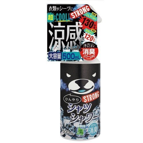 【2個セット】ひんやりシャツシャワー ストロング ミント 500ml