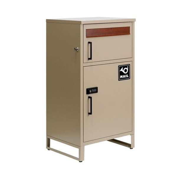 住まいスタイル DB-002BEI ポスト一体型宅配ボックス 「No.02」 ウォームベージュ メーカー直送