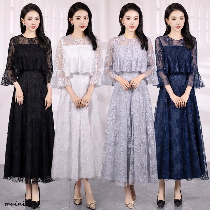 【急速発送】パーティードレス 20代 30代 40代 50代 結婚式 ワンピース 大きいサイズ 袖あり ロングワンピース膝丈お呼ばれ ドレス 服装 服 女性 二次会 親族