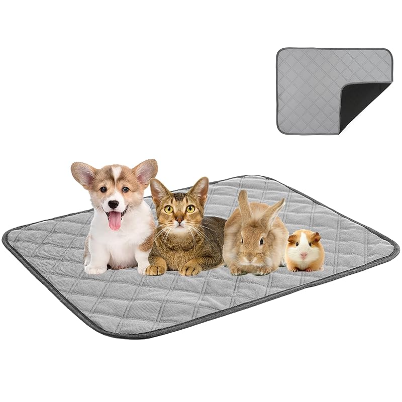 Enkarl ペット用おしっこマット 犬 猫用洗えるペットシーツ ペットマット おしっこパッド 洗える 繰り返し利用可能 防水 速乾 消臭 滑り止め 漏れに Enkarl ペット用おしっこマット 犬 猫用洗えるペットシーツ ペット