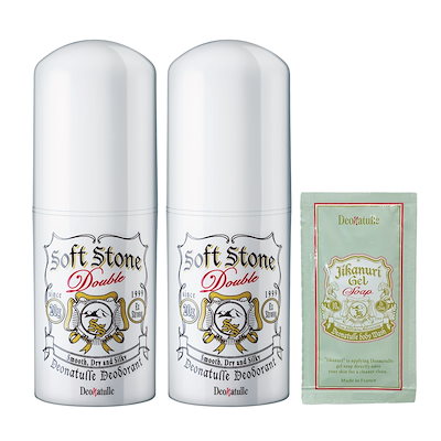 他サイト： 【Amazon.co.jp限定】 【医薬部外品】 デオナチュレ ソフトストーンW ワキ用 直ヌリ 制汗剤 スティック 無香料 ×2個(20g×2)+おまけ付きの商品画像
