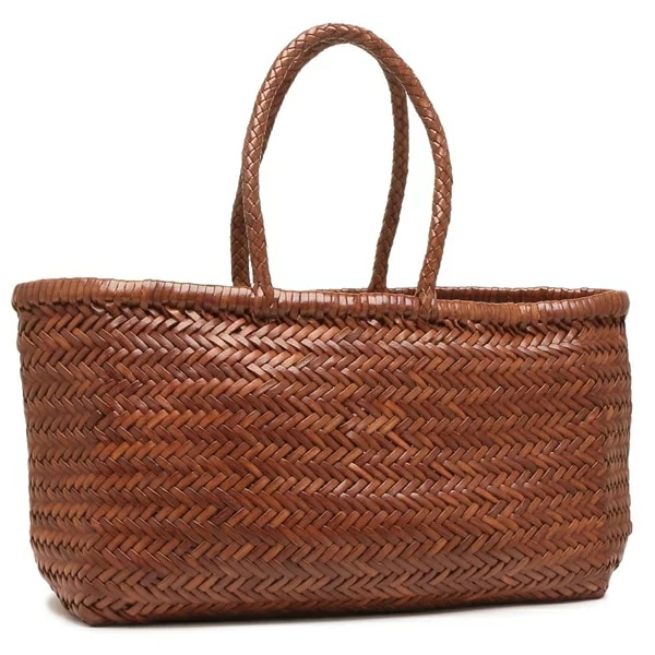 トートバッグ かごバッグ トリプル ジャンプ ビッグ ブラウン タン レディース 8810