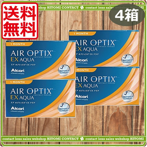 O2オプティクス　エアオプティクスＥＸアクア4箱　チバビジョン　コンタクト