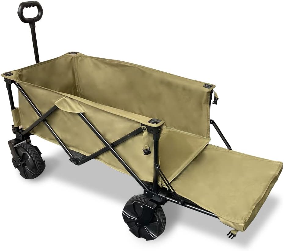 IRIS OHYAMA 爱丽思欧雅玛 便携推车 户外推车 便携推车 大容量 小巧收纳 附带收纳袋 小巧 露营 休闲 BBQ