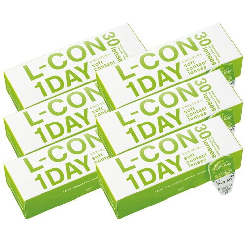 エルコンワンデー(30枚入)6箱/宅配便/1日使い捨て コンタクト/sale 8,268円