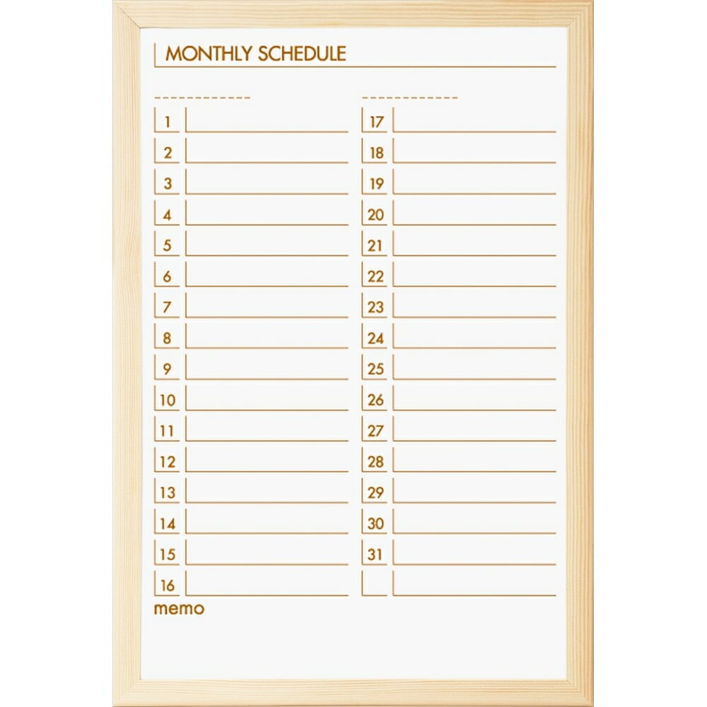 （まとめ買い）ウッドスケジュールボード 470x320 SBM-E4732 [x3]