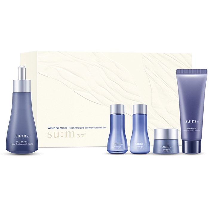 【New】Water-full ウォーターフル マリン リリーフ アンプル エッセンス 50ml 企画セット／サンプル4点付き