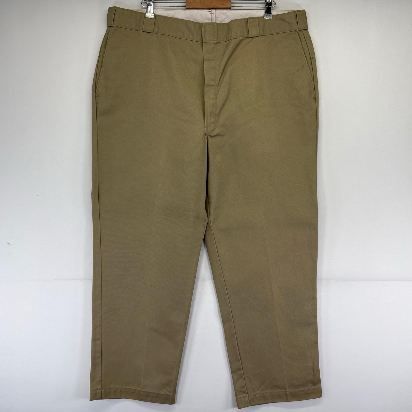 古着 80s/80年代 USA製 パンツ 80s ワークパンツ チノパン 大きいサイズ チビタグ W44×L29 ベージュ系 メンズ