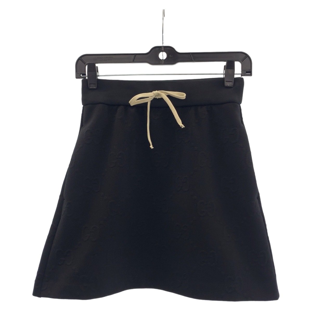 エンボス GG柄 ジャージージャガード サイズXXS ブラック 黒 ホワイト コットン 655183 スカート ジャージスカート レディース 407431