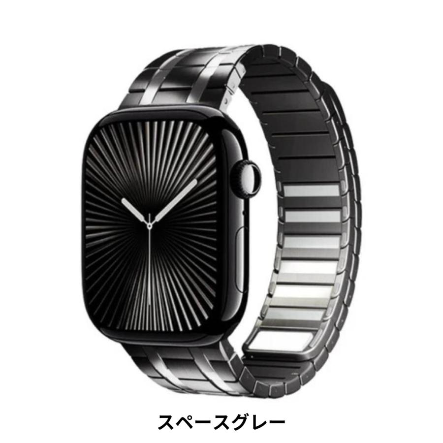 Apple Watch バンド マグネット 人気 磁石 ステンレス デュアルラインマグネットバンド 42mm 44mm 45mm 46mm 49mm 男性 メンズ BELTIES 5,933円