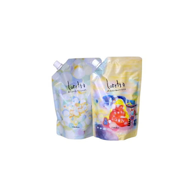 ロレッタ まいにちのすっきりシャンプー 500ml + うるうるしたい日のトリートメント 400g セット