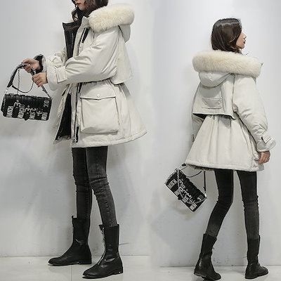 秋冬 中綿コート 軽量 おしゃれ 厚手 冬 暖かい 防寒服 ウォーム 中綿トップス レディー ファ