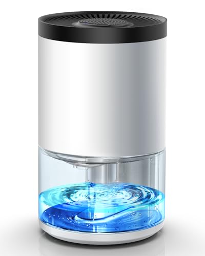 Teliser 除湿機 除湿器 小型 強力除湿 ペルチェ式 大容量1000ml 満水自動OFF 静音作業 7色ライト ワンタッチ操作 コンパクト 6-10 畳 結露対策 脱臭 梅雨対策 部屋干し 湿気