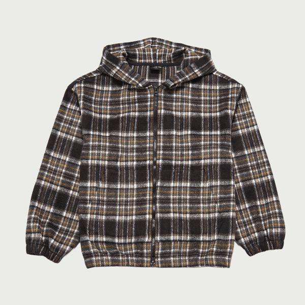 HANG TEN TEENS チェックフード付きジップアップ 100 14540 020 807 25 _P410494569