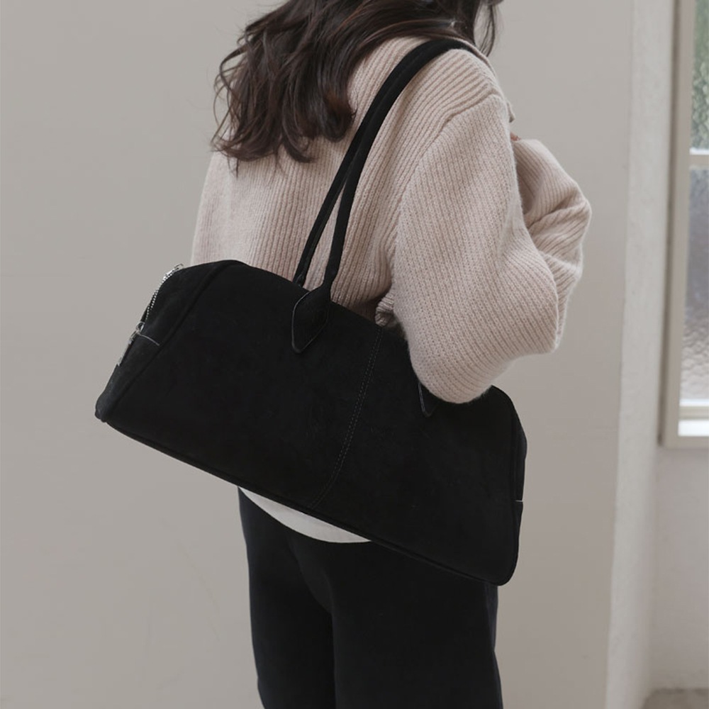 ガエルスエードショルダーバッグ