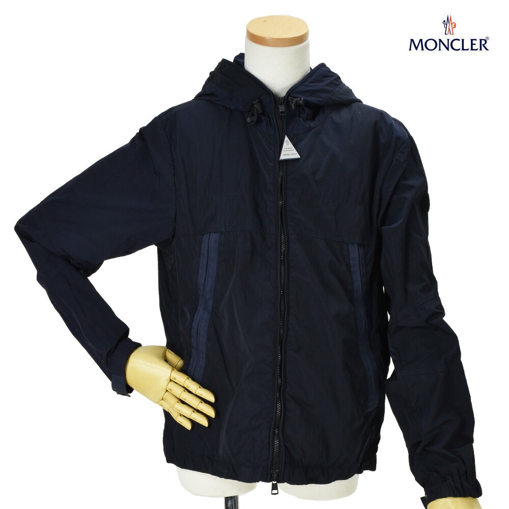 モンクレール ナイロンブルゾン メンズ フード付きジャケット ネイビー MONCLER SCIE[1a70060-743]