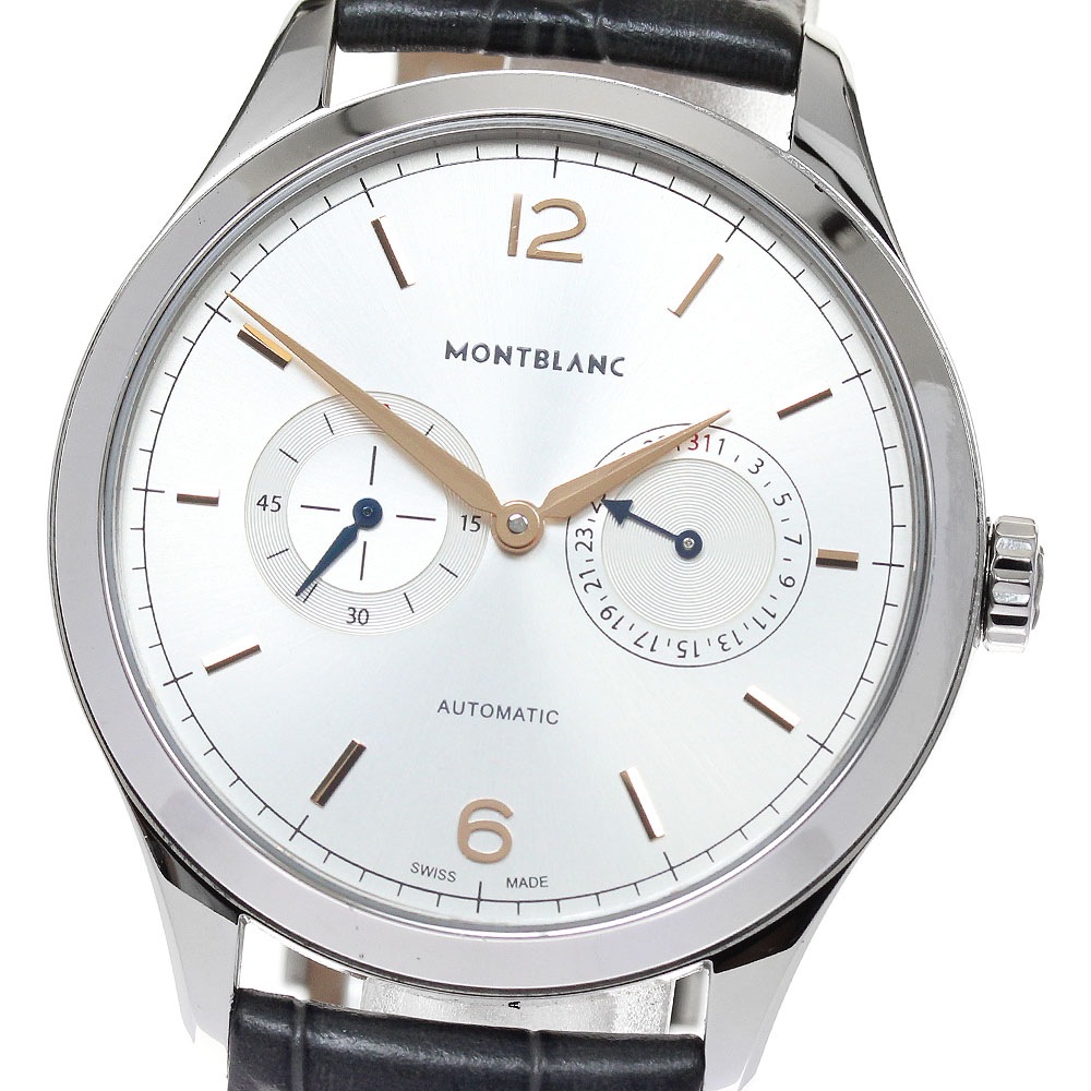 モンブラン MONTBLANC 114872 ヘリテイジ クロノメトリー ツインカウンターデイト 自動巻き メンズ 箱・保証書付き_824229【中古】