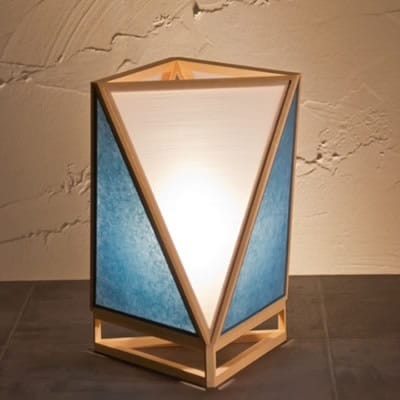 和風照明 和室 スタンドライト 彩 -sai- 白×藍 A527-D 新洋電気 手作り おしゃれ 天井照明 強化和紙（ワーロン）