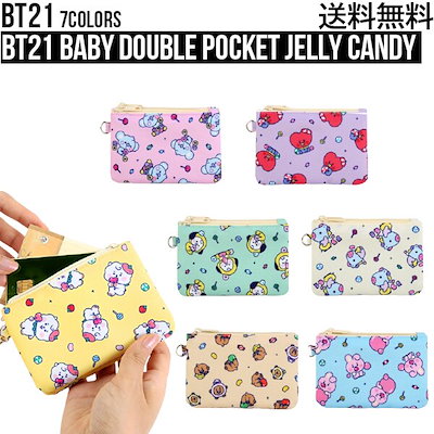 BT21 Baby Double Pocket Jelly Candy カードポケット 定期入れ...のサムネイル