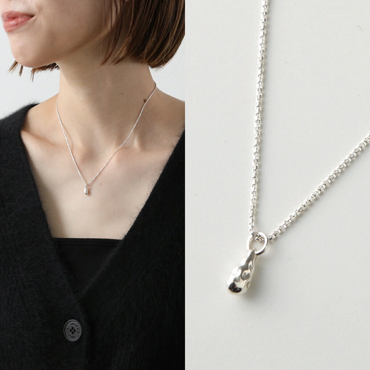 YOSTER ヨースター ネックレス Drop Necklace レディース メンズ ドロップ アクセサリー SILVER