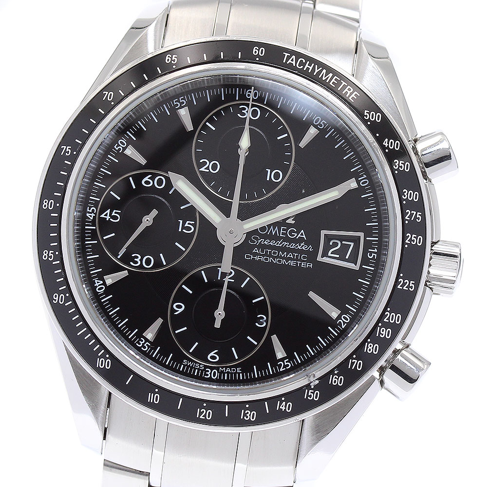オメガ OMEGA 3210.50 スピードマスター デイト クロノグラフ 自動巻き メンズ 保証書付き_874148【中古】