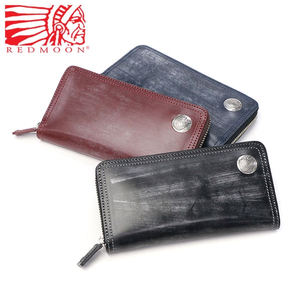 正規取扱店 長財布 メンズ レディース ブランド 財布 ラウンドファスナー 大容量 本革 革 レザー ブランド 小銭入れ 高級感 おしゃれ コンチョ ロングウォレット 日本製 HANDSOME-ZBD