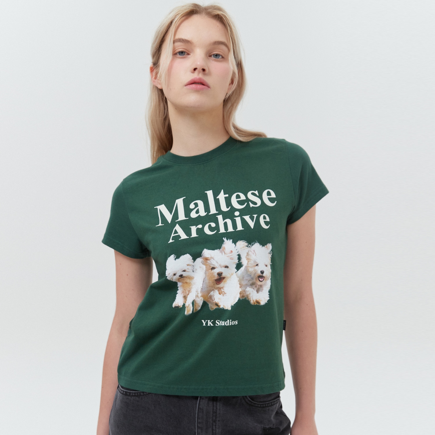 Maltese archive half sleeve tshirt GREEN