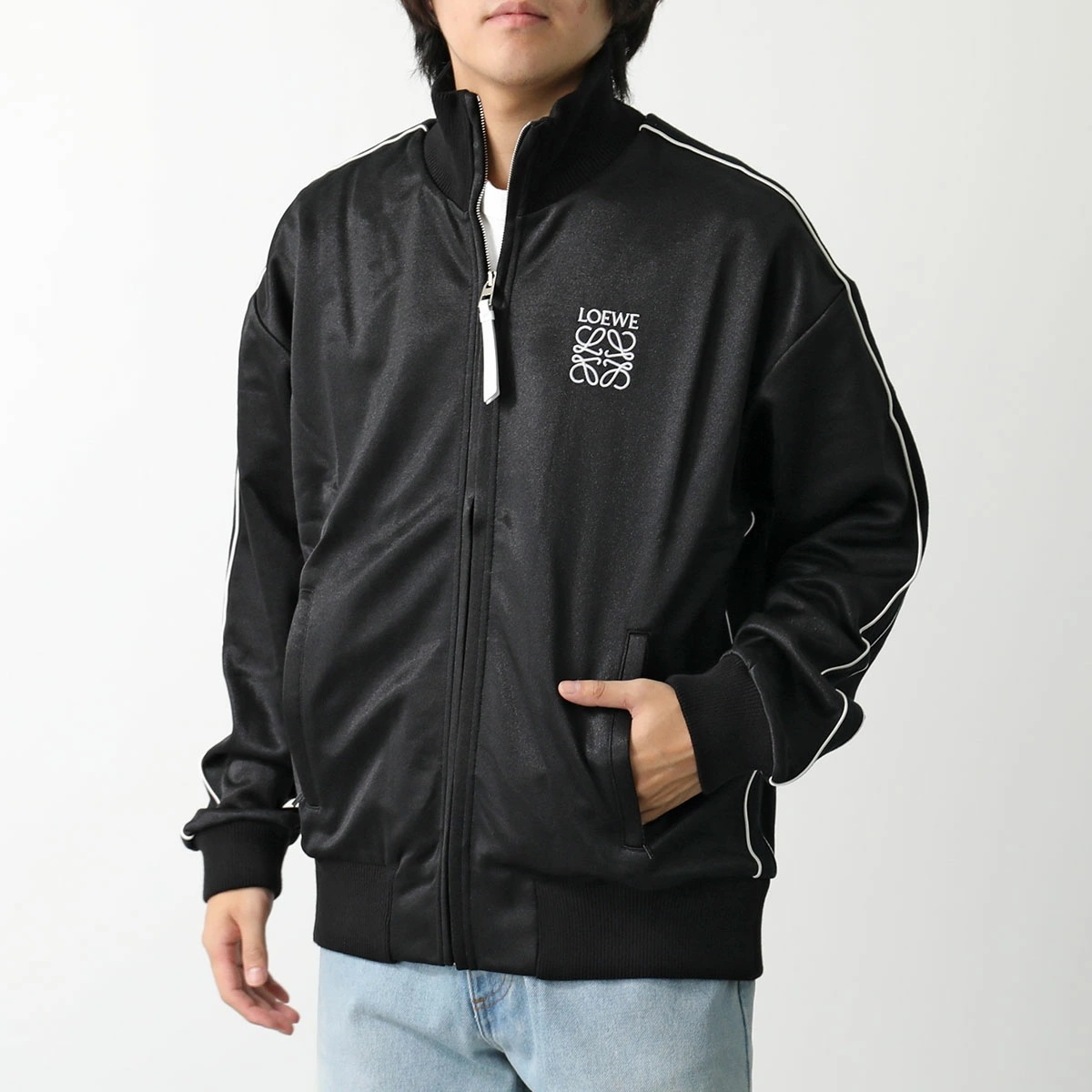 LOEWE ロエベ トラックジャケット HSM1Y02X04 メンズ 長袖 ジャージ アナグラム ロゴ刺繍 ハイネック セットアップ可能 1100