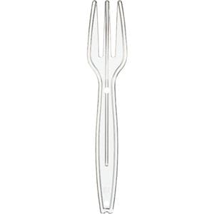 (まとめ) サンナップ 試食用 ミニフォーク 90mm 個包装 MF100P-CL 1パック(100本) (×20セット)