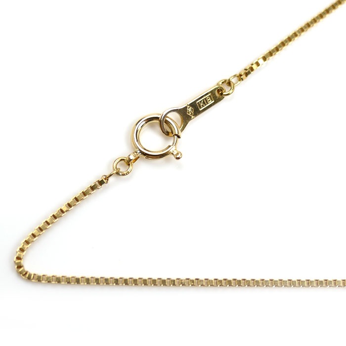 K18YG イエローゴールド ネックレス ベネチアン 3.0g 40cm レディース 中古