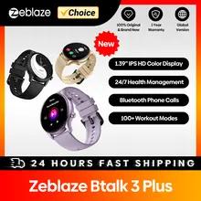 新しい Zeblaze Btalk 3 Plus 音声通話スマートウォッチ 1.39 インチ大型 HD カラーディスプレイフィットネストラッキングスマートウォッチ男性と女性用 5,301円