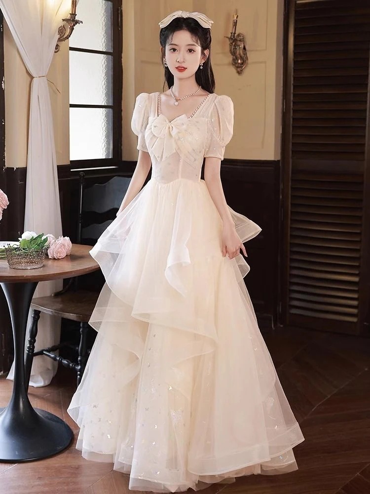 ある女性用イブニングドレススカート誕生日成人式声楽試験主催宴会