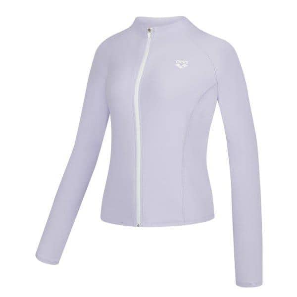 コア 女性 レギュラーフィット ジップアップ ラッシュガード A6BL1QR41LAV