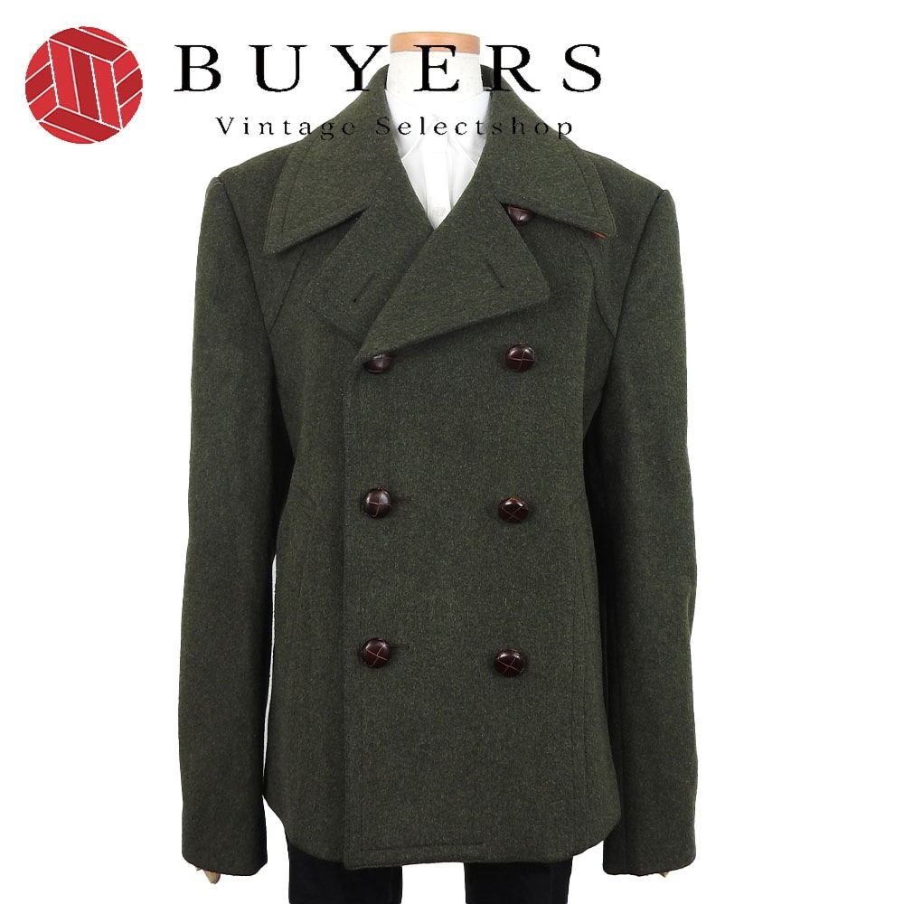 中古 ドルチェ & ガッバーナ Pコート 46サイズ モスグリーン 緑 イタリア製 メンズ 男性 Dolce & Gabbana peacoat green【中古】