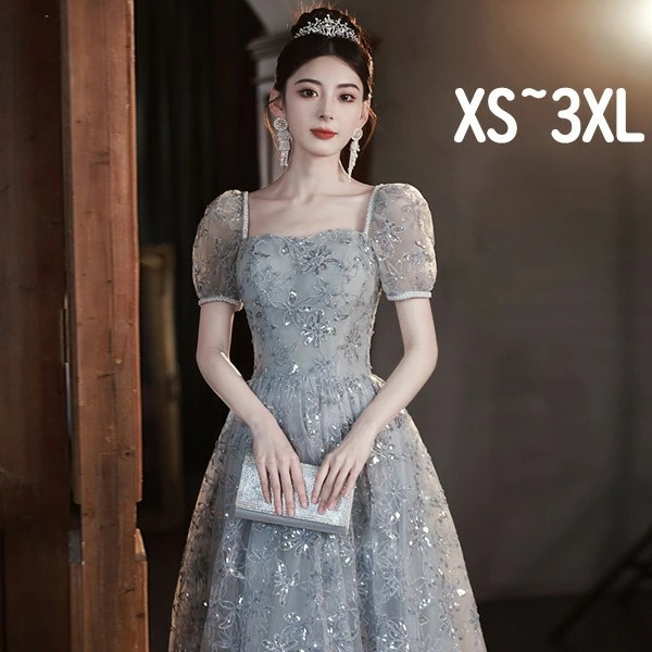 人気新作ドレス 大人 ピアノ 発表会 演奏会用ドレス 演奏会 イブニングドレス 結婚式 母親 ピアノ発表会 中学生 パーティードレス 発表会ドレス レディースドレス ロング丈 半袖 編み上げ 二次会