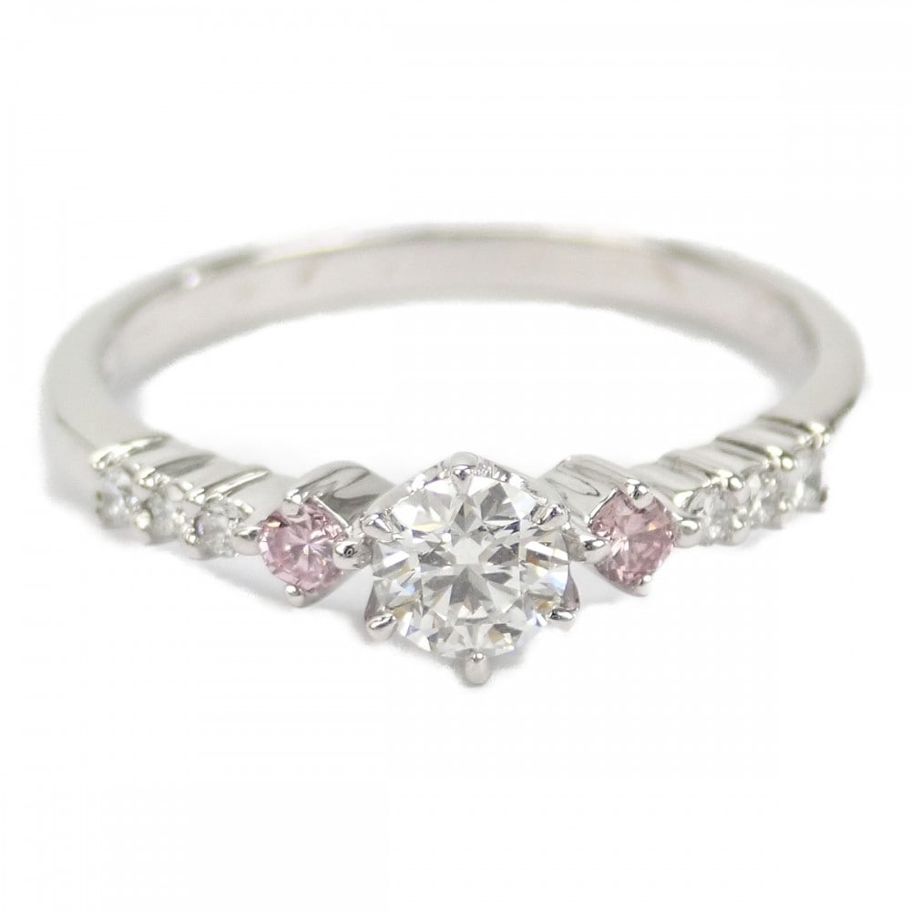 【Aランク】 デザインジュエリー リング Pt1000プラチナ ダイヤモンド ダイヤモンド レディース【ISEYA】