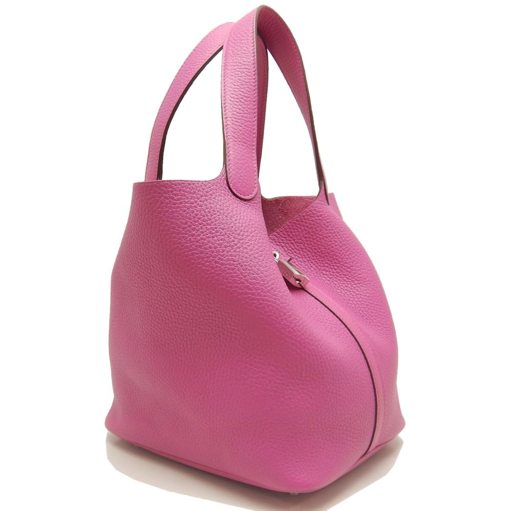 ピコタンロックMM ハンドバッグ トリヨンクレマンス マグノリア/252800【中古】