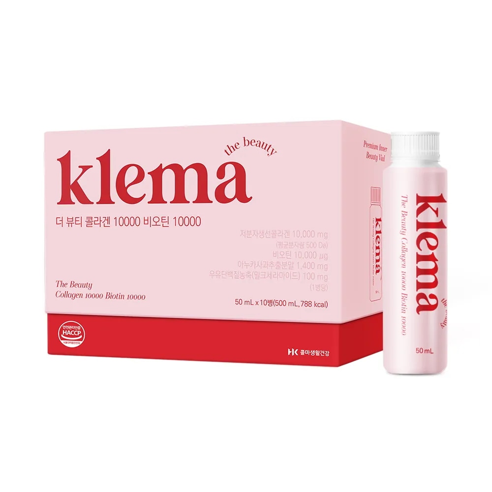 コルマ 生活健康 クレマ ザ·ビューティー コラーゲン 10000 ビオチン 10000 50mlx10本x1ボックス