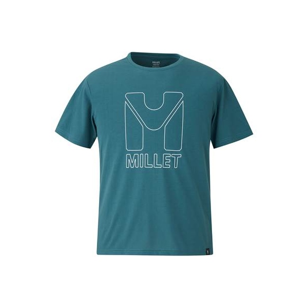 MILLET ミレー ビッグ モノロゴ ショートスリーブ Tシャツ MIV03191-N4238 ユニセックス 半袖
