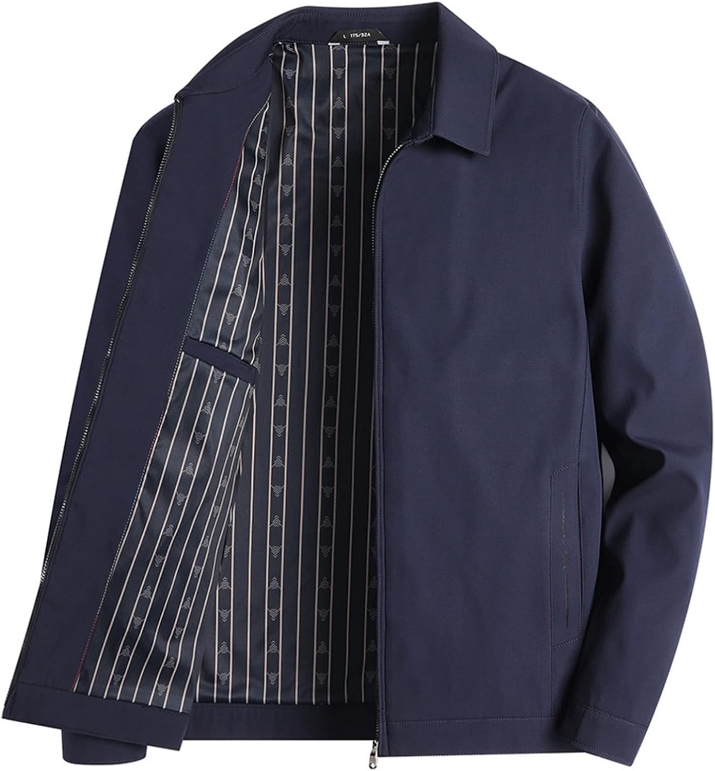 メンズ ブルゾン ジャンパー 折り襟 かっこいい ショート ジャケット 男性用 スプリング 春秋 長袖 アウター シンプル 軽量 ビジネス カジュアル 山登り 釣る 中老年 40代 50代 トップス