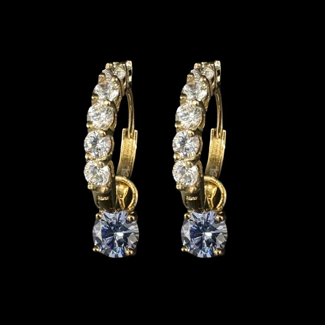 正規品 ナチュラルピュア フープピアス サージカルステンレス つけっぱなし レディース ハギーフープ ピアス 大人 かわいい 上品 ブルー イエローゴールドカラー 金属アレルギー 対応 誕生日 記念日