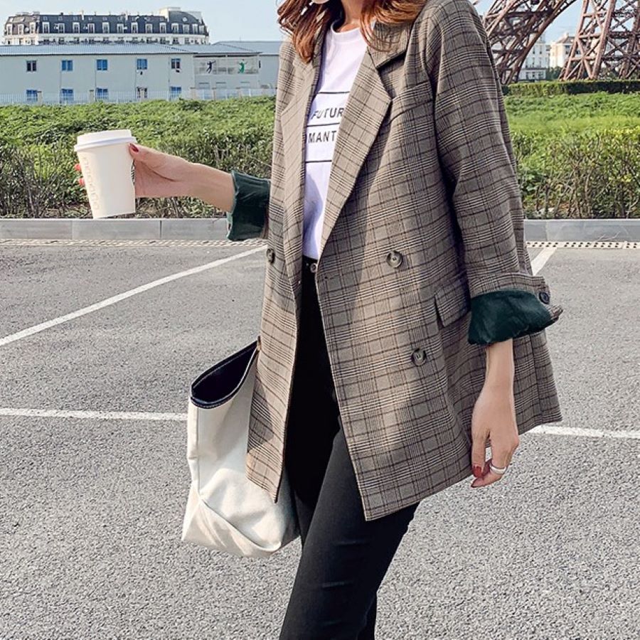 利用可能なポイント トレントコート チェック ジャケット アウター 春秋 レディース おしゃれ 9739 迅速な配送 5,226円