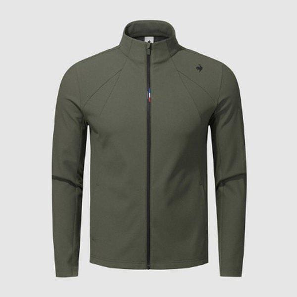 ユニ レギュラーフィット トリコット 起毛ボンディング トラックトップ ソフトカーキ QQ423EFTO1-SKK