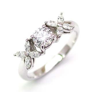 (Brand アニーベル) Pt ダイヤモンドデザインリング（婚約指輪エンゲージリング）楽ギフ_包装02P26Mar16