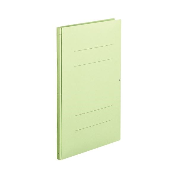 （まとめ） TANOSEE 背幅伸縮フラットファイル A4タテ 1000枚収容 背幅13113mm 緑 1セット（10冊） 5セット 13,298円